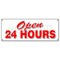 Signmission OPEN 24 HOURS BANNER SIGN service store restaurant bar B-Open 24 Hours - alternate 1